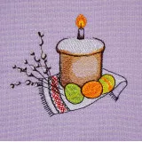 Рушник вафельний Сувенірний пасхальний з вишивкою диз.7 45х75 см ТМ Ярослав