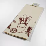 Towel waffle on a hook with a print Bread 45x75 cm TM Yaroslav