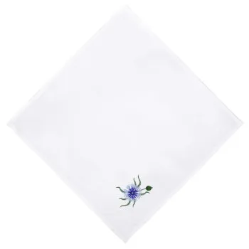 Napkin cotton with embroidery cornflower white TM Yaroslav