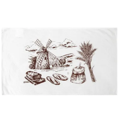 Серветка з друком Млин віскоза 35х60 см ТМ Ярослав