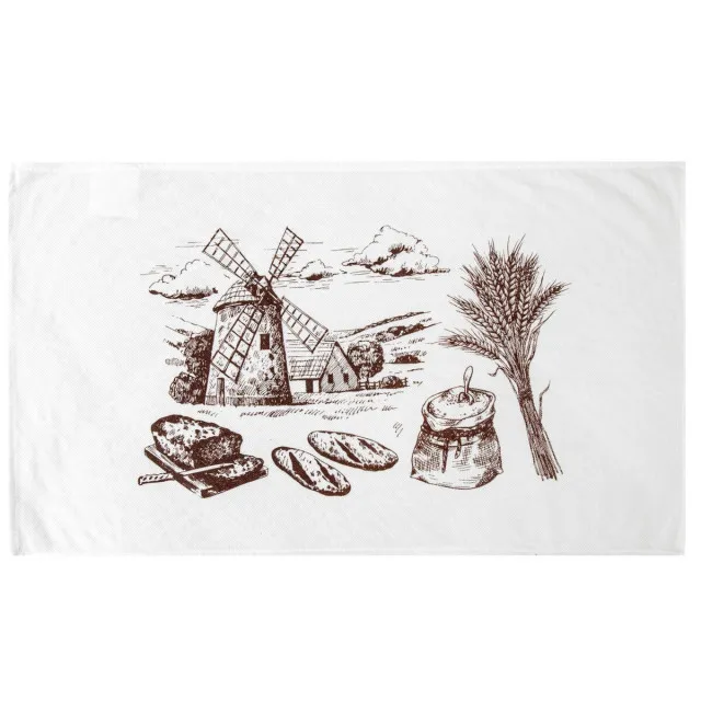 Серветка з друком Млин віскоза 35х60 см ТМ Ярослав