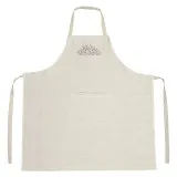 Фартух льон з вишивкою Коричневі квіти м.К-102 ТМ Ярослав