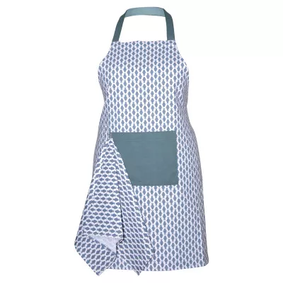 Фартух з рушником Yaroslav Home м.К-174 морська хвиля D11 ТМ Ярослав