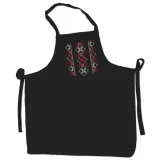Apron m.K-410/2 cotton with black ornament embroidery TM Yaroslav