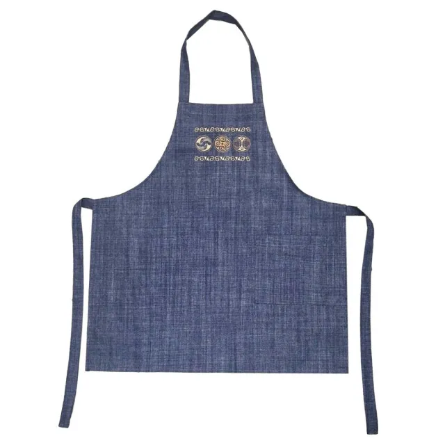 Apron m.K-410/2 cotton with Trypillia blue embroidery TM Yaroslav