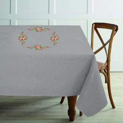 Cotton tablecloth with embroidery TM Yaroslav 026