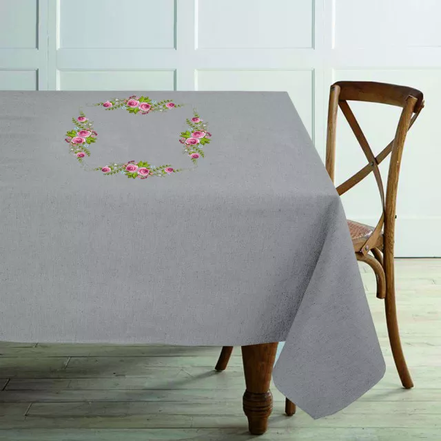 Cotton tablecloth with embroidery TM Yaroslav 001