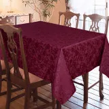 Скатертина жакардова вінтаж бордова ТМ Ярослав