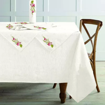 Set of semi-linen tablecloth + napkins 003 TM Yaroslav