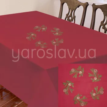 Скатерть Новогодняя с вышивкой ТМ "Ярослав" 