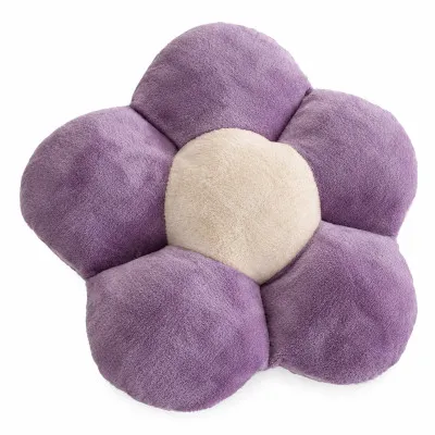 Pillow decorative fleece Chamomile I-477 lilac-milk 50x50 cm TM Yaroslav