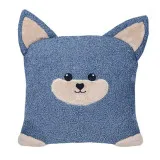 Pillow decorative Wolf cub I-555 velour blue 30х30 cm TM Yaroslav