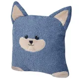Pillow decorative Wolf cub I-555 velour blue 30х30 cm TM Yaroslav