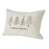 Pillow gift with embroidery brown Christmas trees 35x50 cm TM Yaroslav