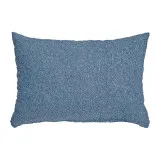 Подушка декоративна велюр синя 35х50 см ТМ Ярослав