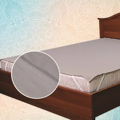 Mattress cover waterproof breathable gray cotton TM Yaroslav Mattress cover waterproof breathable gray cotton TM Yaroslav