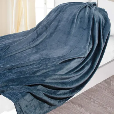 Плед дитячий флісовий сіро-блакитний 100х140 см ТМ Ярослав