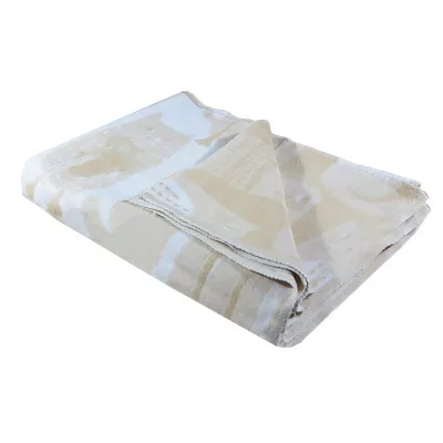 Blanket сhildren's cotton dis.7/7 Cats beige 100x140 cm TM Yaroslav