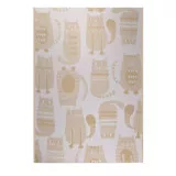 Blanket сhildren's cotton dis.7/7 Cats beige 100x140 cm TM Yaroslav
