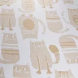 Blanket сhildren's cotton dis.7/7 Cats beige 100x140 cm TM Yaroslav