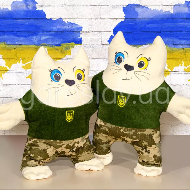 Подушка декоративная "Котик-патриотик" м.і-402