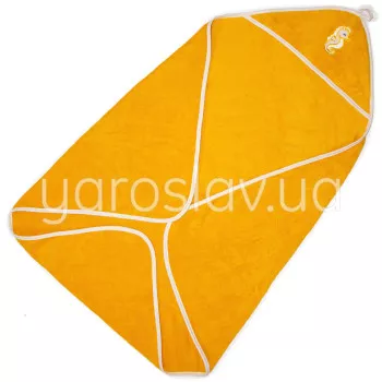 Пелюшка махрова для купання ТМ Ярослав 95х95 жовта