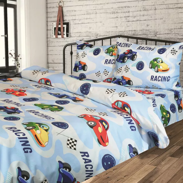 Комплект постільної білизни дитячий t378 Бязь набивна ТМ Ярослав Комплект постільної білизни дитячий t378 Бязь набивна ТМ Ярослав