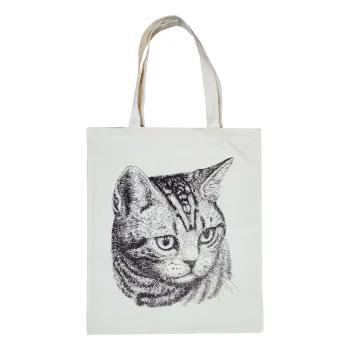 Ecological bag м.Р-396 Black and white cat 42x40 cm TM Yaroslav