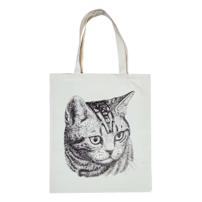 Ecological bag м.Р-396 Black and white cat 42x40 cm TM Yaroslav