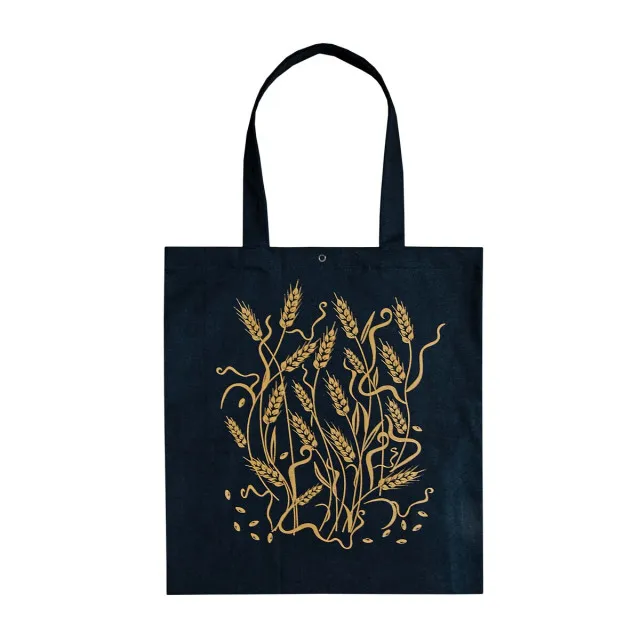 Еко-сумка м.Р-396 Колоски чорна 42х40 см ТМ Ярослав