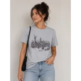 T-shirt print Kyiv m.45 gray melange TM Yaroslav
