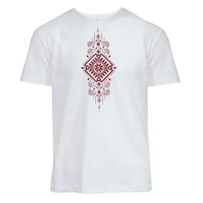 T-shirt Embroidery print m.45 white TM Yaroslav