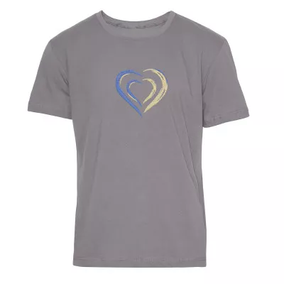 T-shirt with embroidery Heart m.45 gray TM Yaroslav