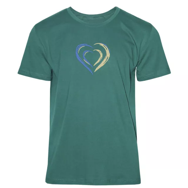 T-shirt with embroidery Heart m.45 green TM Yaroslav