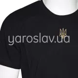 Футболка з вишивкою "Тризуб" ТМ "Ярослав" м.45 чорна