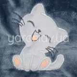 Костюм детский флисовый ТМ "Ярослав" м.843-1 темно-серый с котом