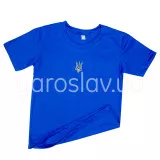 Футболка дитяча з вишивкою ТМ "Ярослав" м.176 синя