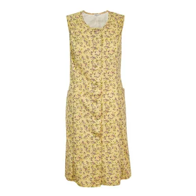 Халат трикотаж м.Ф-080 квіти на гірчичному ТМ Ярослав