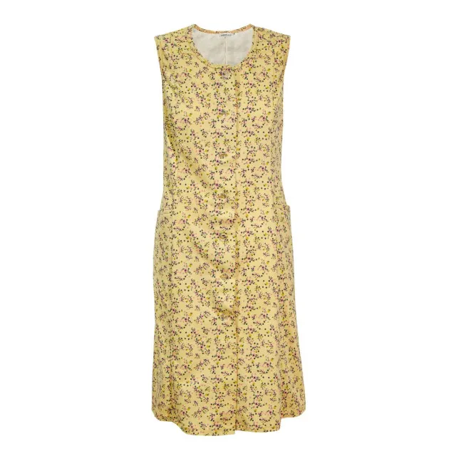 Халат трикотаж м.Ф-080 квіти на гірчичному ТМ Ярослав