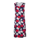 Bathrobe knitwear m.F-080 flowers on blue TM Yaroslav