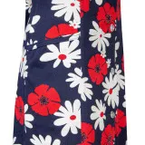 Bathrobe knitwear m.F-080 flowers on blue TM Yaroslav