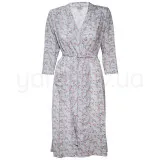 Bathrobe knitwear m.F-120 Flowers on gray TM Yaroslav