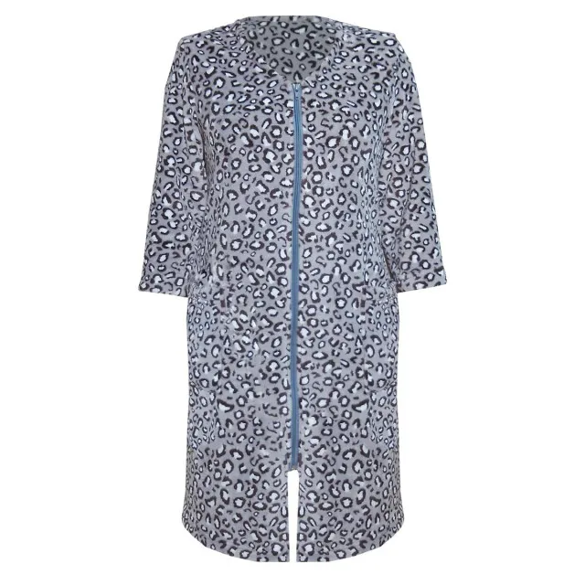 Халат флісовий м.Ф-137 леопардовий ТМ Ярослав