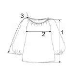Блуза (льон) з вишивкою  м.Ф-391 молочна