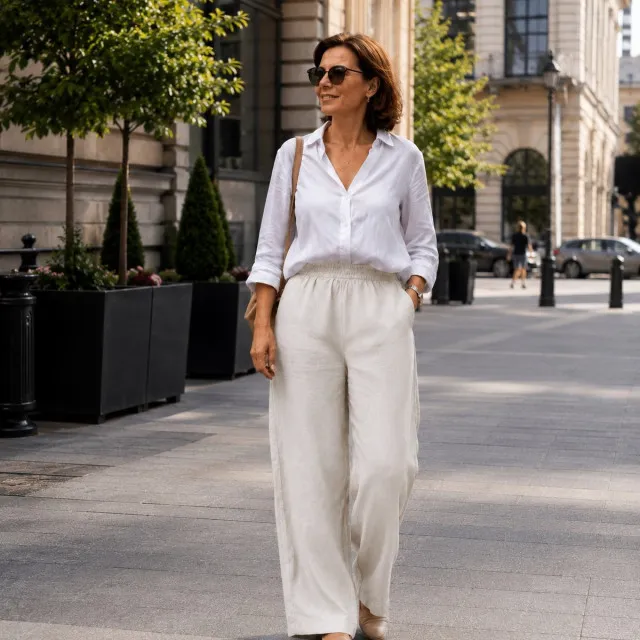 Pants linen m.F-502 harsh TM Yaroslav