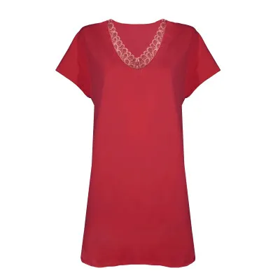 Nightgown knitted with elastane m.F-124 red TM Yaroslav