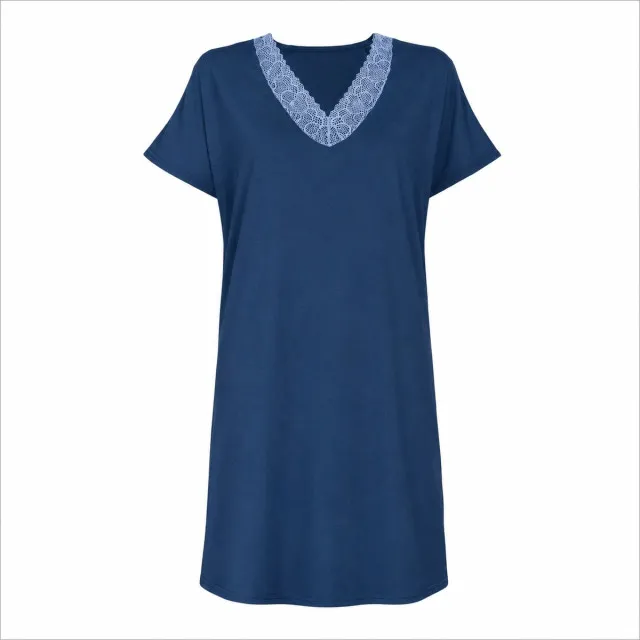 Nightgown knitted with elastane m.F-124 blue TM Yaroslav