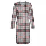 Нічна сорочка інтерлок м.Ф-043 клітинка рожева ТМ Ярослав