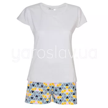 Pajama T-shirt with shorts m.448/1 gray TM Yaroslav