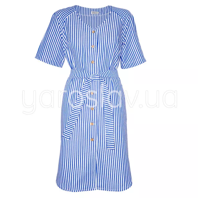 Платье в полоску ТМ "Ярослав" м.Ф-389 синее